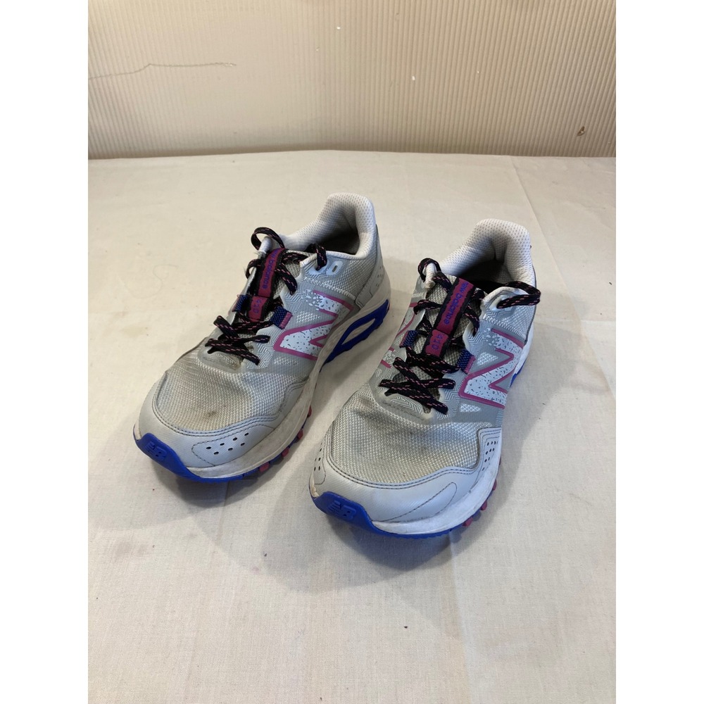 New Balance 410 Women's Running Shoes Gray Pink Blue Trail Sneakers Size 9